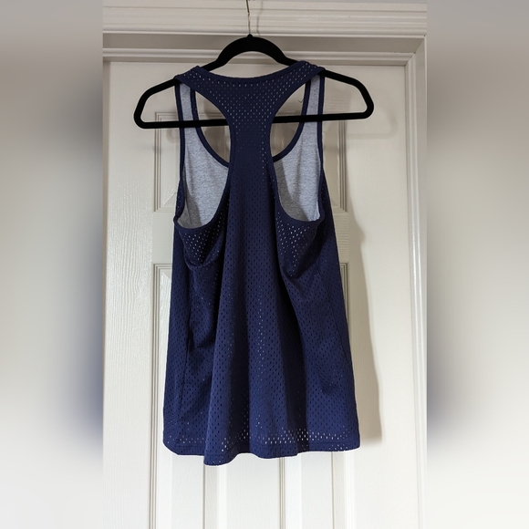 Champion Reversible Mesh Jersey Tank Top (Navy Blue) - Picture 6 of 10